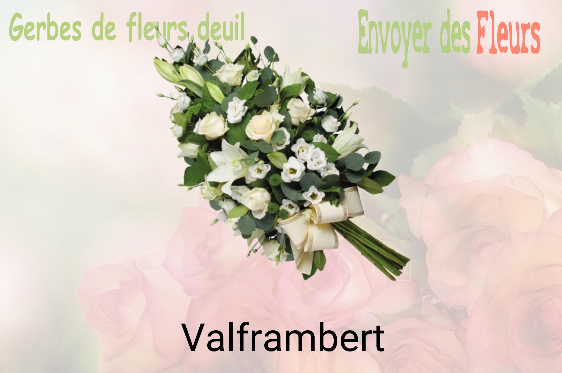 Gerbe de fleurs de deuil livrée à Valframbert